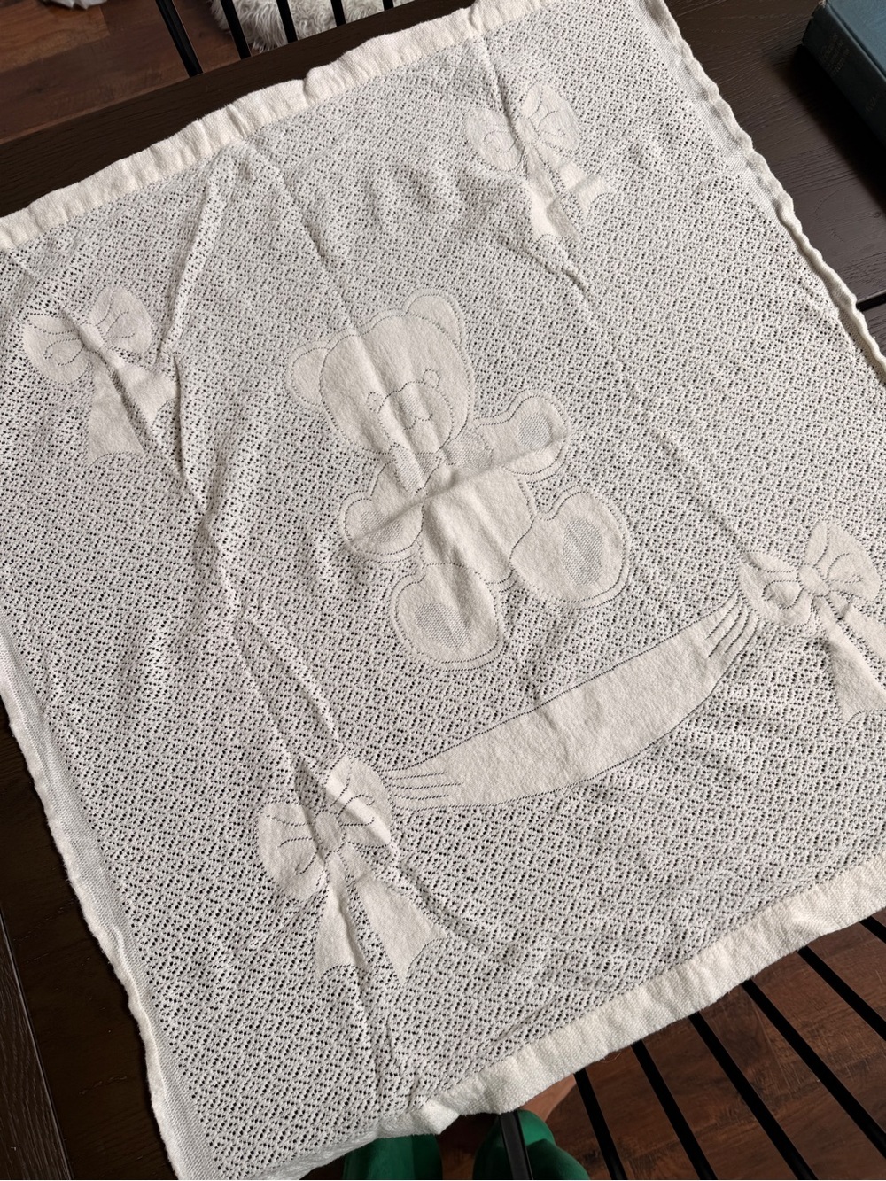 LANDS’ END Teddy Bear Baby Blanket